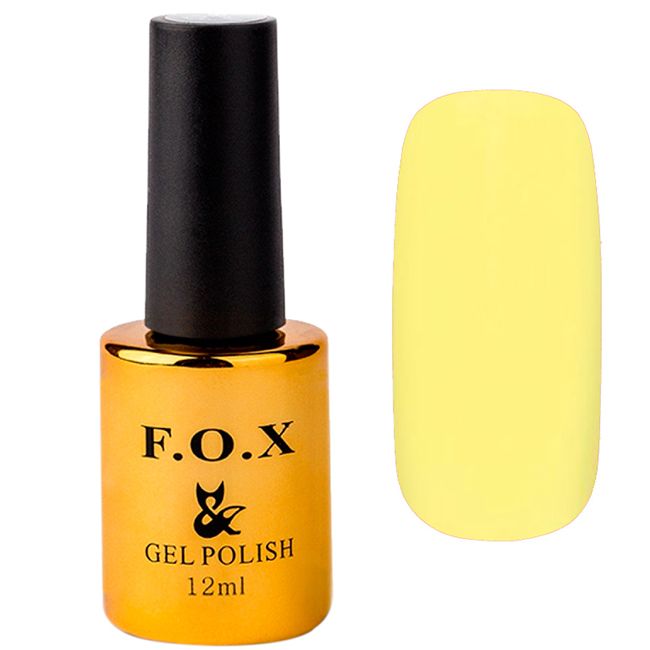Гель-лак F.O.X Pigment Gel Polish №207 (світло-жовтий кремовий, емаль) 12 мл