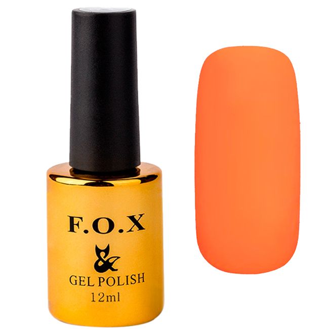 Гель-лак F.O.X Pigment Gel Polish №210 (оранжево-розовый, эмаль) 12 мл