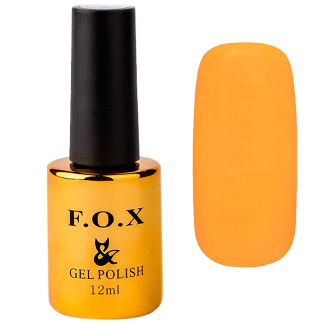 Гель-лак F.O.X Pigment Gel Polish №212 (светло-оранжевый кремовый, эмаль) 12 мл