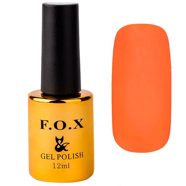 Гель-лак F.O.X Pigment Gel Polish №213 (морковный кремовый, эмаль) 12 мл