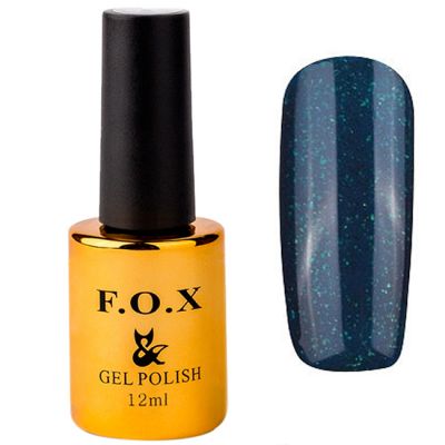 Гель-лак F.O.X Pigment Gel Polish №292 (темно-синий с изумрудным микроблеском) 12 мл