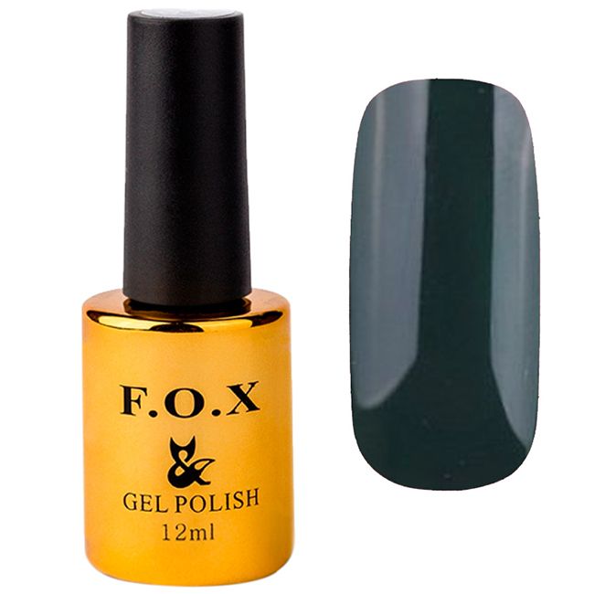 Гель-лак F.O.X Pigment Gel Polish №392 (темно-зеленый, эмаль) 12 мл