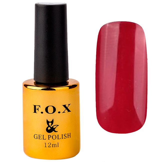 Гель-лак F.O.X Pigment Gel Polish №405 (червоно-бордовий, емаль) 12 мл
