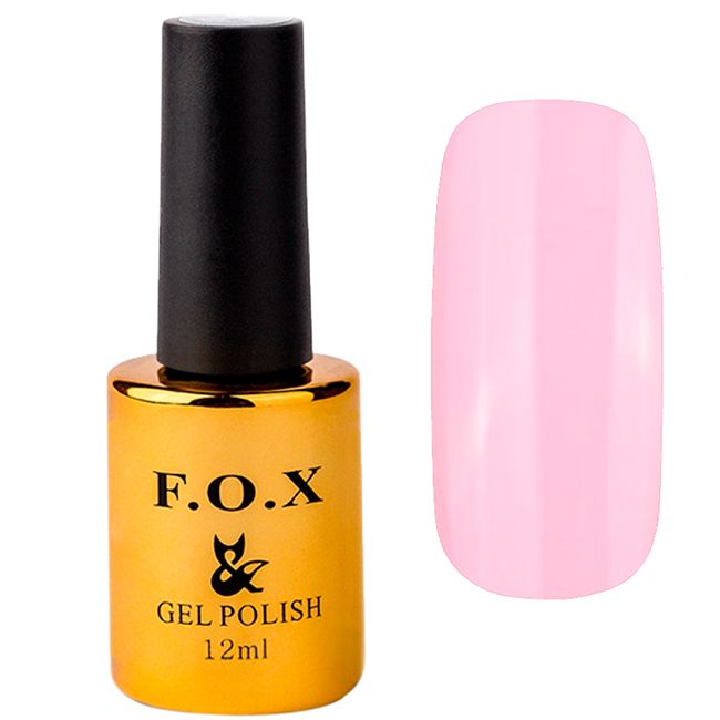 Гель-лак F.O.X Pigment Gel Polish №422 (ніжно-рожевий, емаль) 12 мл
