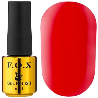 Гель-лак F.O.X Gel Polish Sugar Collection №550 (яркий красный, эмаль) 6 мл