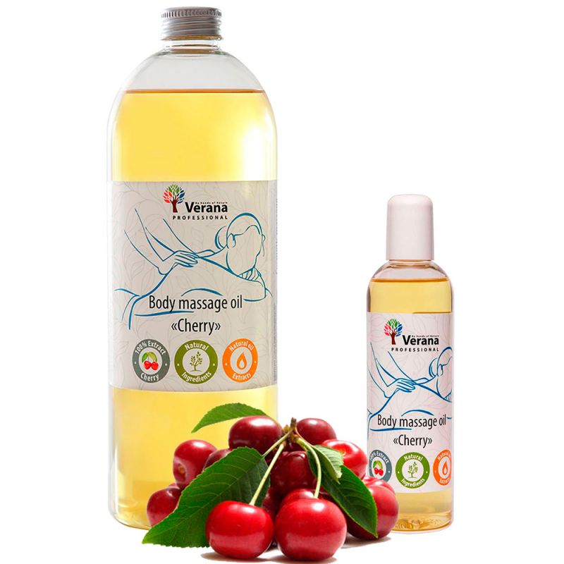 Масажне масло Verana Professional Body Massage Oil Cherry 1000 мол