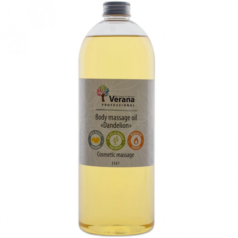 Масажне масло Verana Professional Body Massage Oil Dandelion 1000 мол