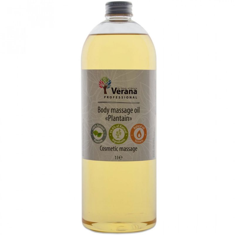 Массажное масло Verana Professional Body Massage Oil Plantain 1000 мл