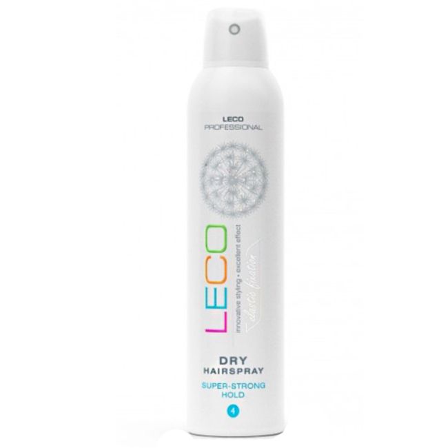 Лак для волосся LECO Dry Hairspray Надсильна фіксація 300 мл