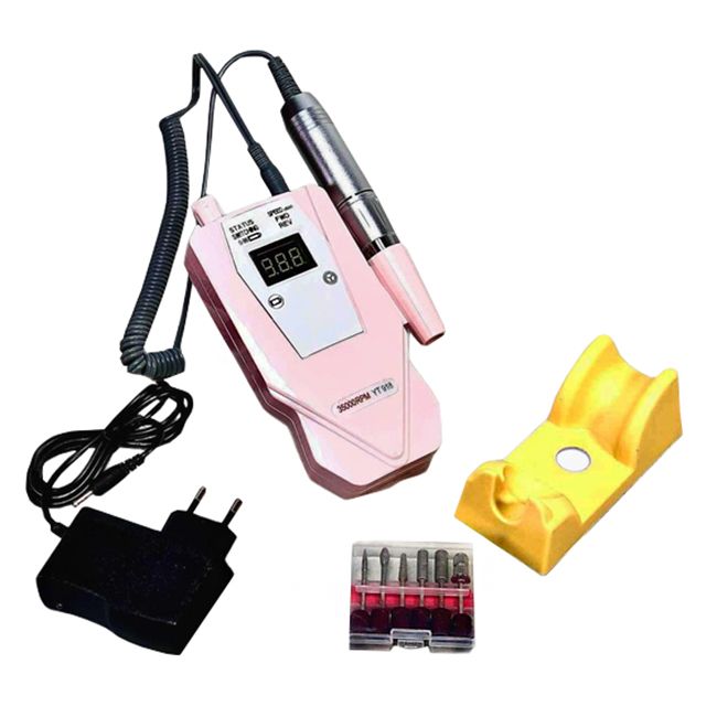 Фрезер для маникюра портативный Nail Drill YT-918 Pink