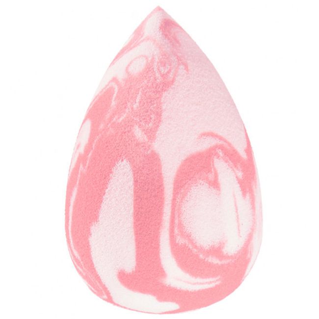 Спонж м'який для макіяжу ZOLA (крапля, рожево-білий)