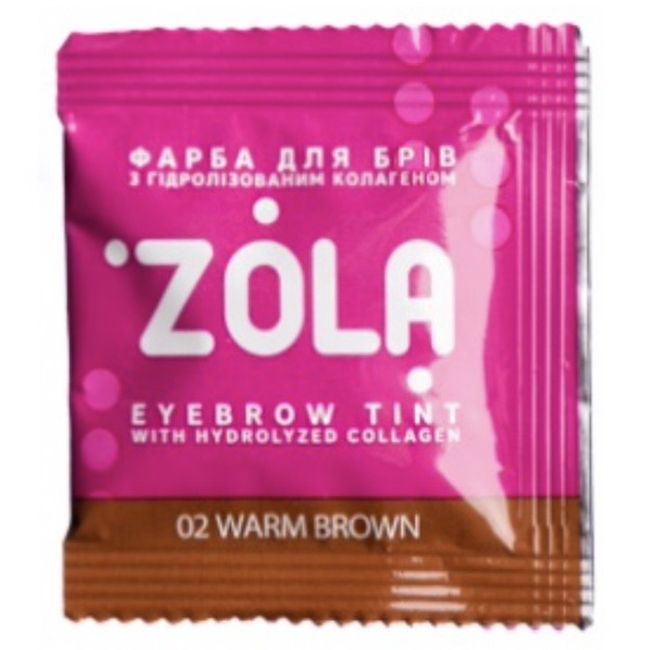 Фарба для брів ZOLA Eyebrow Tint 02 (тепло-коричневий) 5 мл